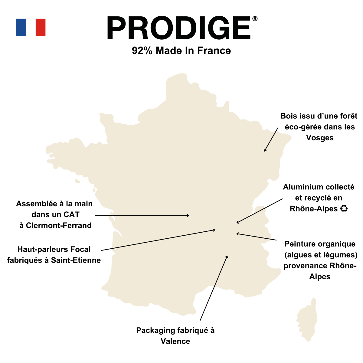 PRODIGE l'enceinte bluetooth 92% Made in France - A.bsolument - Enceintes puissantes et responsables primées