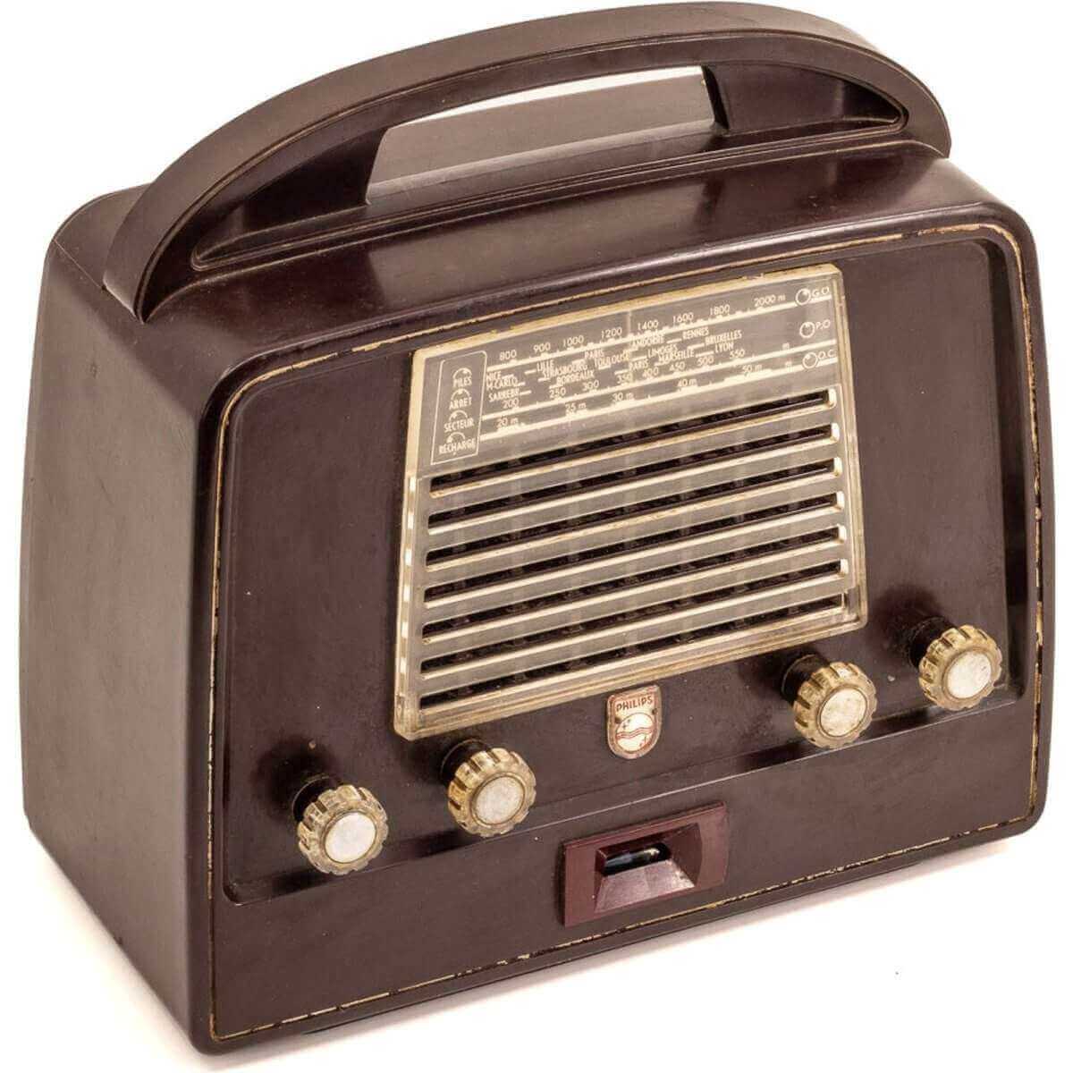 Transistor Bluetooth Philips Vintage 50’S enceinte connectée bluetooth haut de gamme prodige radio vintage design