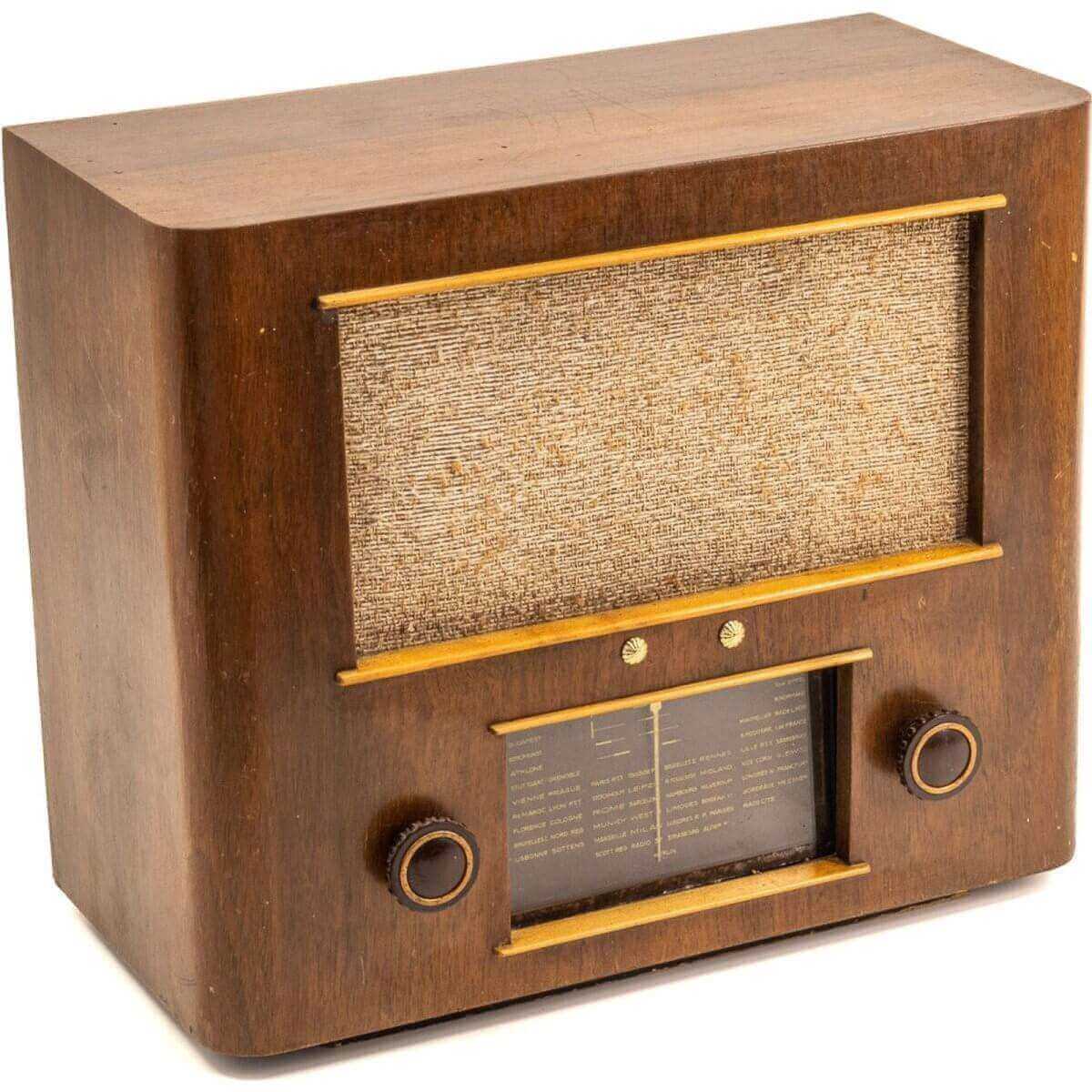 Radio Bluetooth Artisanale Vintage 40’S enceinte connectée bluetooth haut de gamme prodige radio vintage design