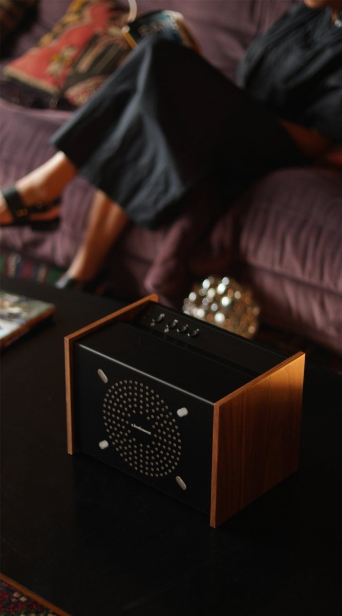 PRODIGE - Enceinte Haute Fidélité Design et Évolutive enceinte connectée bluetooth haut de gamme prodige radio vintage design