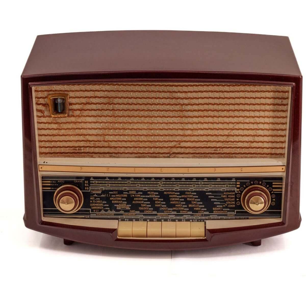 Radio Bluetooth Philips Vintage 60’S enceinte connectée bluetooth haut de gamme prodige radio vintage design