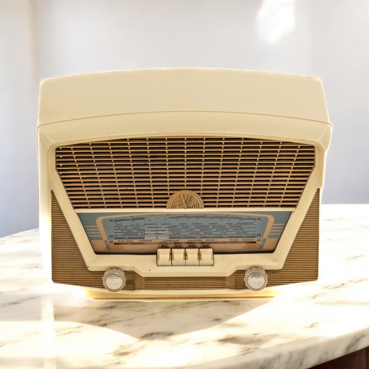 Radio Bluetooth Victoire Vintage 50’S - enceinte - connectée - design - haut - de - gamme - vintage - prodige - radio