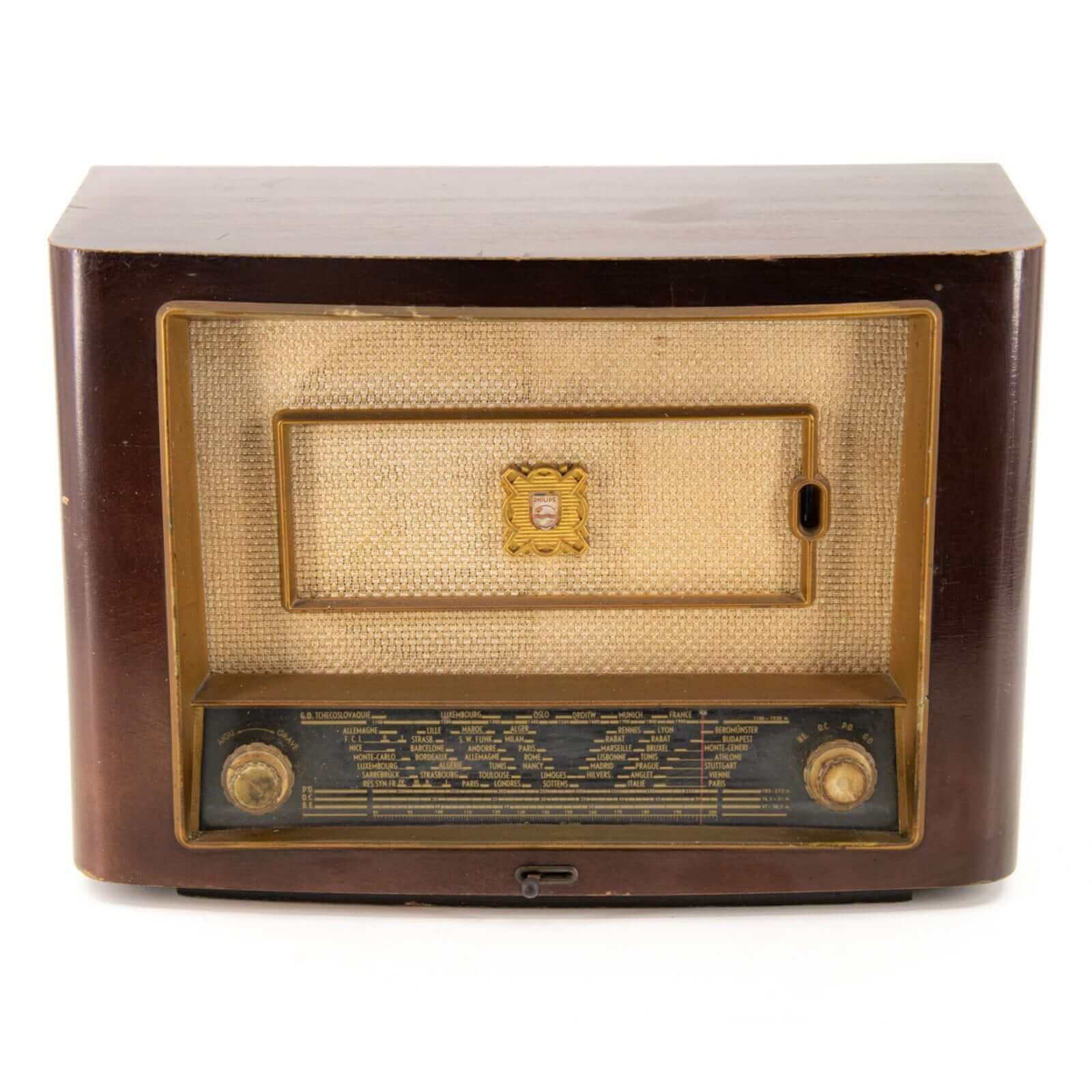 Radio Bluetooth Philips Vintage 50's enceinte connectée bluetooth haut de gamme prodige radio vintage design